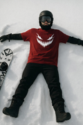 Venom Smile Graphic Oversized Streetwear T-Shirt – Maroon