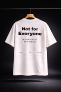 Not For Everyone Typography Oversized T-Shirt for Men | Premium 100% Cotton Minimal Streetwear Tee
