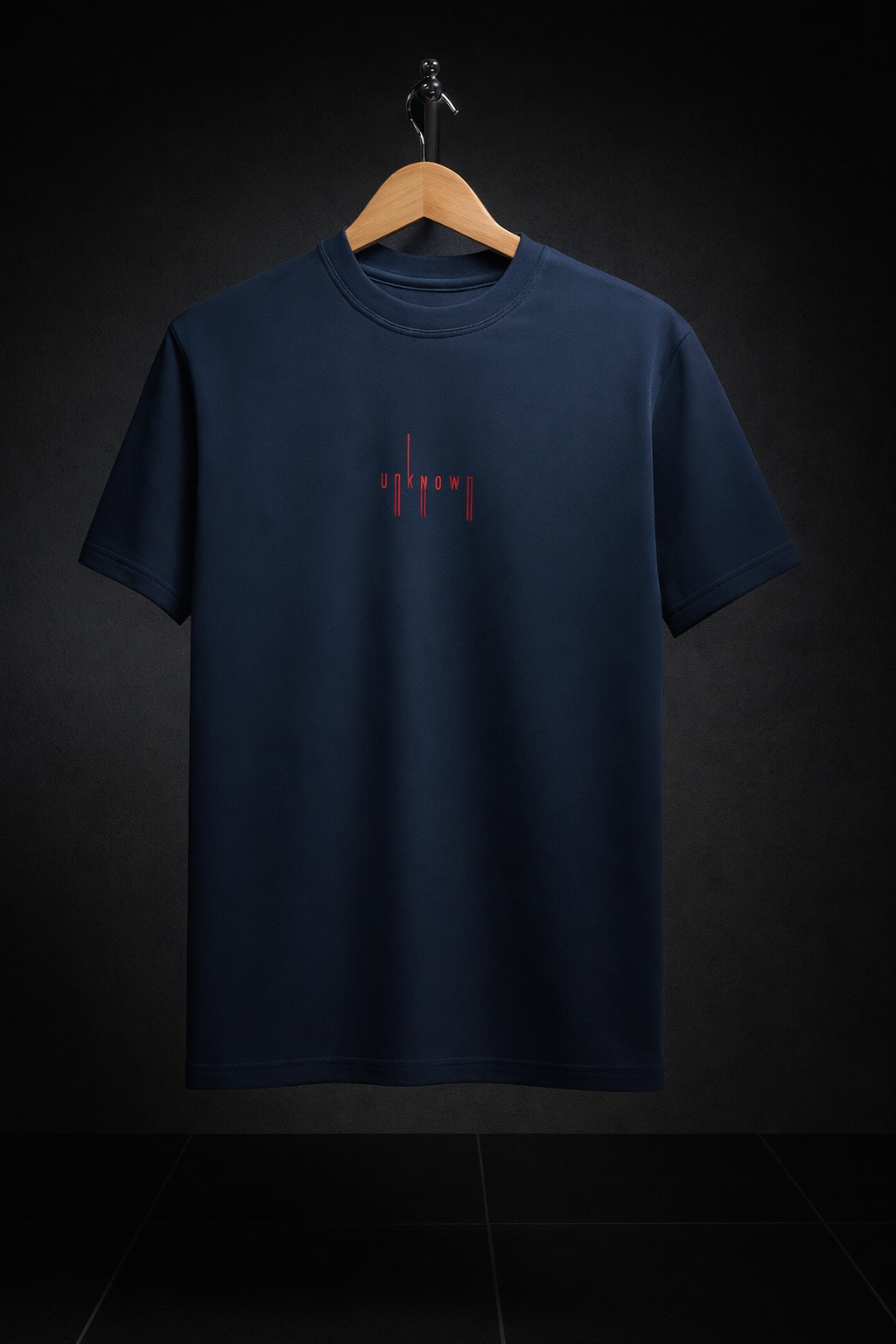 Unknown Minimal Oversized Streetwear T-Shirt – Navy Blue