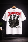 Death Row Doberman Graphic Oversized T-Shirt for Men | Premium 100% Cotton Streetwear Tee