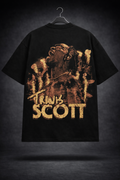 Travis Scott Graphic Oversized T-Shirt for Men | Premium 100% Cotton Hip-Hop Streetwear Tee
