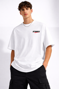 Money Never Sleeps Graphic Oversized T-Shirt for Men | Premium 100% Cotton Streetwear Back Print Tee