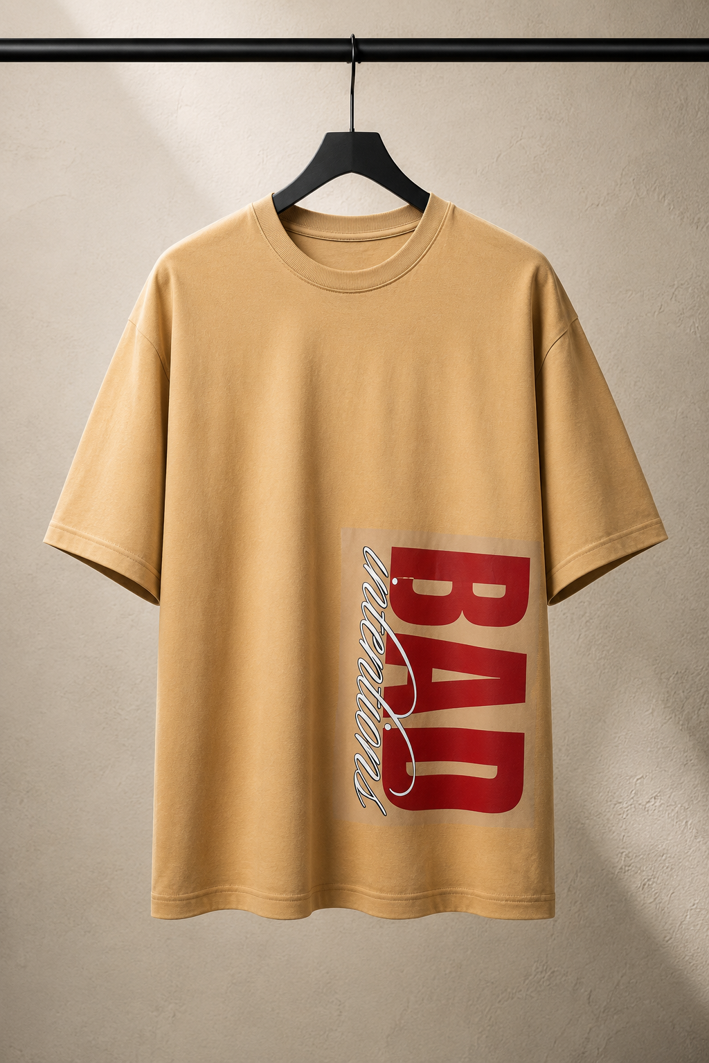 BAD Underground Graphic Oversized T-Shirt – Premium Cotton Streetwear Tee for Men