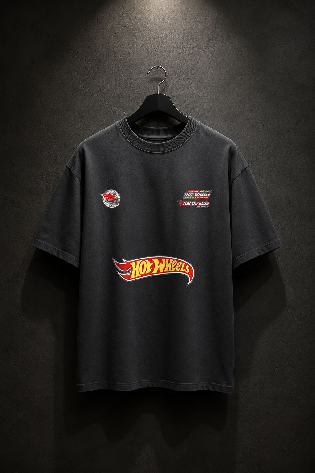 Hot Wheels Graphic Oversized T-Shirt – Premium Cotton Streetwear Tee for Men
