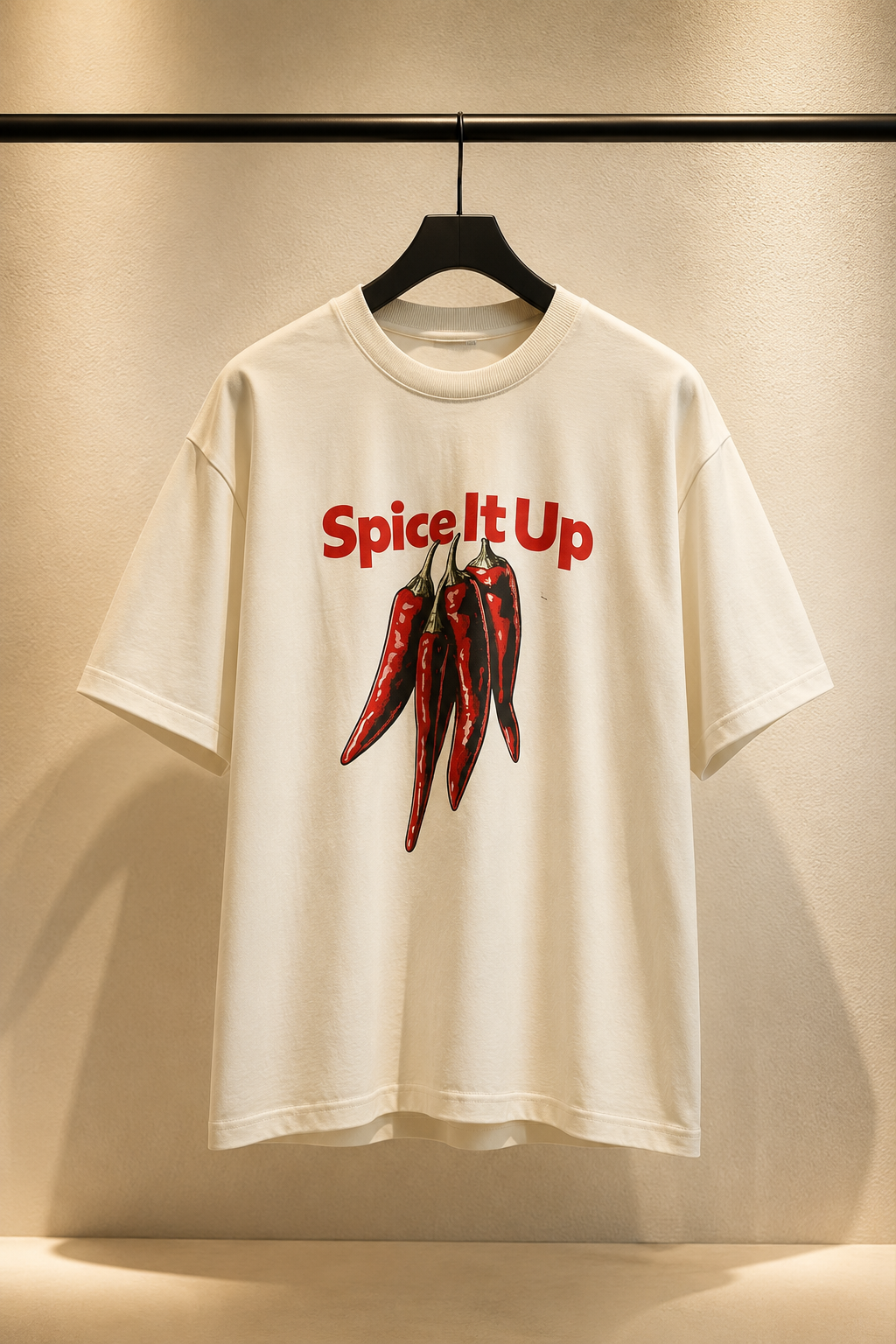 Spice It Up Graphic Oversized T-Shirt – Premium Cotton Streetwear Tee for Men